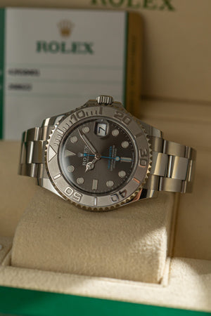 Rolex Watch Yacht-Master 37 268622 - Rolesium - Dark Rhodium Dial - Full Set