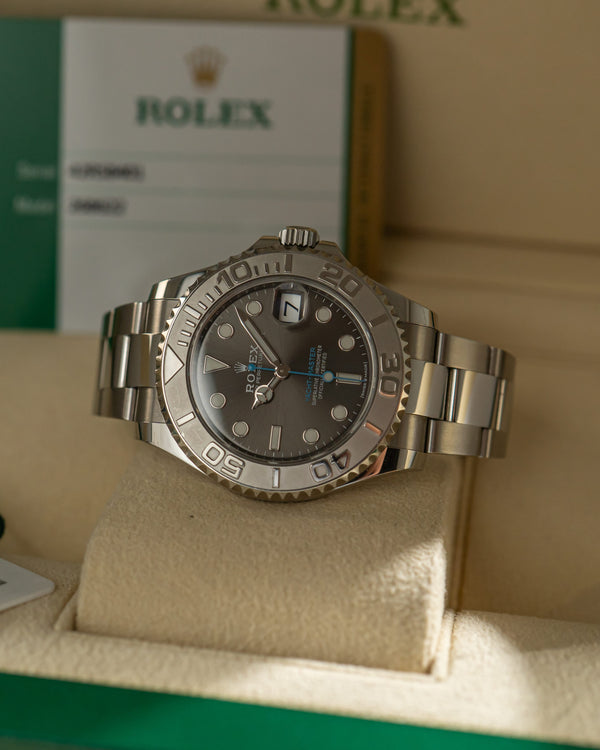 Rolex Watch Yacht-Master 37 268622 - Rolesium - Dark Rhodium Dial - Full Set