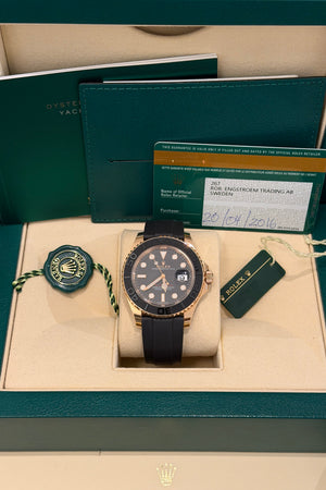 Rolex Yacht-Master 40 116655 - Everose Gold - Oysterflex - Full Set 2016