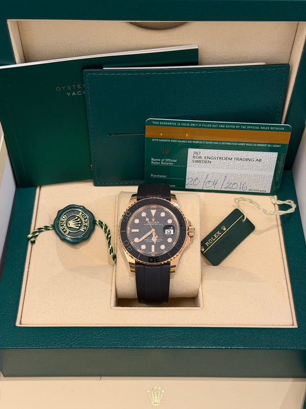 Rolex Yacht-Master 40 116655 - Everose Gold - Oysterflex - Full Set 2016