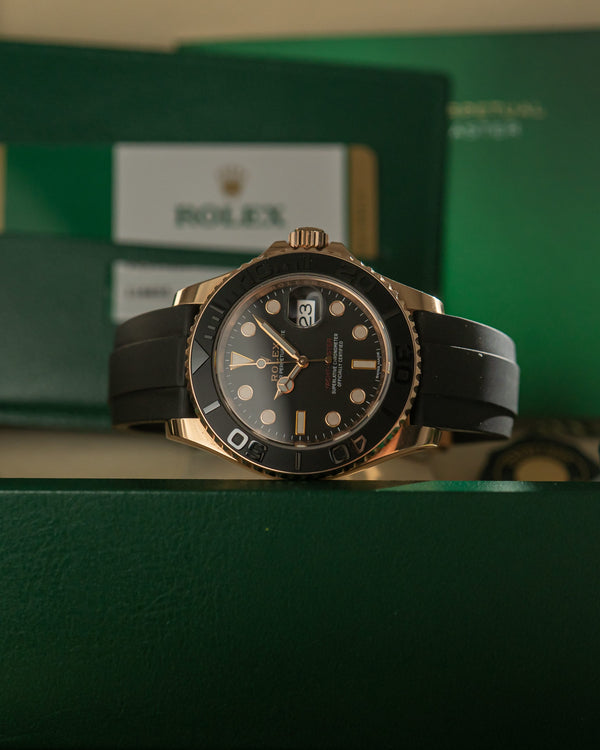 Rolex Watch Yacht-Master 40 116655 - Everose Gold Oysterflex - Full Set - 2019