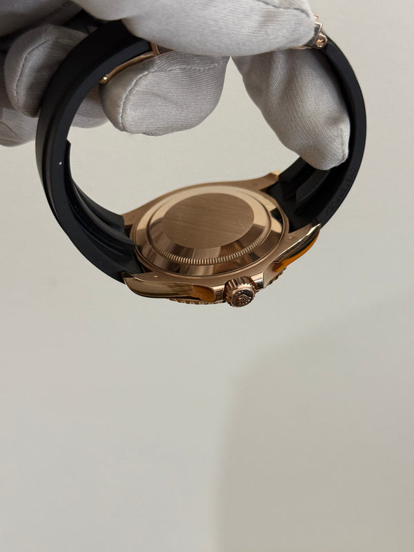 Rolex Watch Yacht-Master 40 116655 - Everose Gold Oysterflex - Full Set - 2019