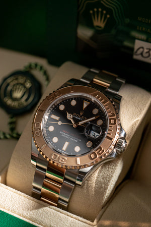 Rolex Watch Yacht-Master 40 126621 - Rolesor Everose - Black Dial - Full Set (2021)