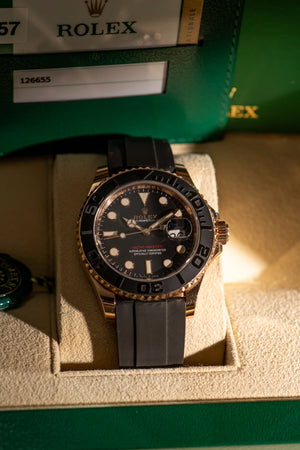 Rolex Yacht-Master 40 126655 - Everose Gold - Full Set (2019)