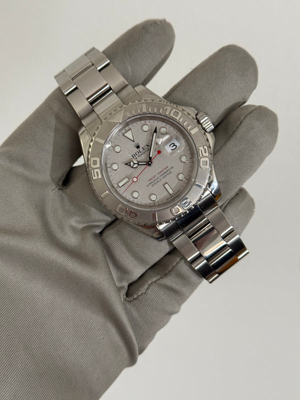 Rolex Watch Yacht-Master 40 16622 - Rolesium Platinum Dial - Rolex CPO 2024 - Box & Papers (ca. 2000)