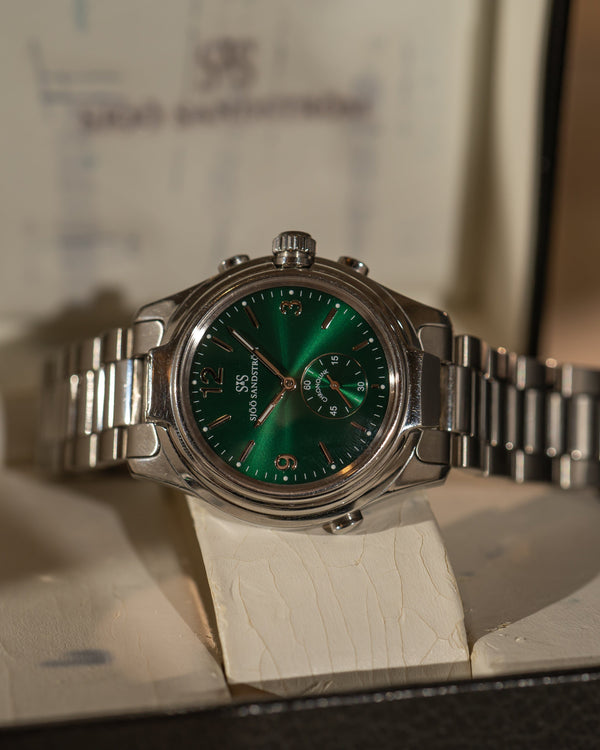 Sjöö Sandström Chronolink Worldtimer UTC – Green Dial – With Box
