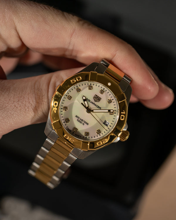 TAG Heuer Aquaracer Lady WBD1322 - Mother of Pearl Diamond Dial - Full Set