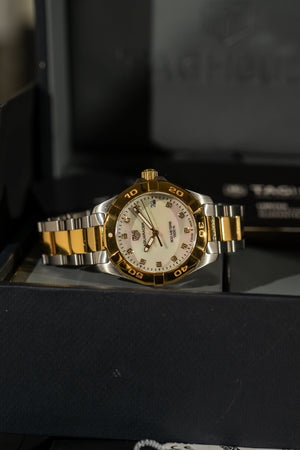 TAG Heuer Aquaracer Lady WBD1322 - Mother of Pearl Diamond Dial - Full Set