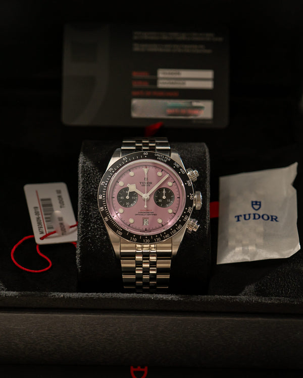 Tudor Black Bay Chrono M79360N-0019 - Flamingo Pink Dial - Full Set (2025)