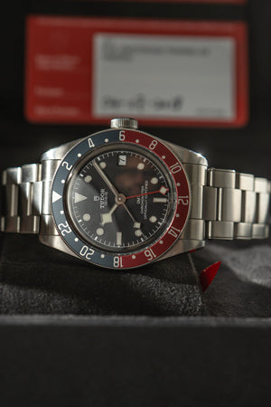 Tudor Watch Black Bay GMT 79830RB - Pepsi - Full Set - Swedish AD - 2018