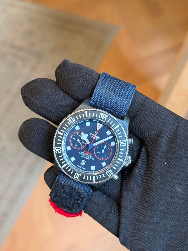 Tudor Watch Pelagos FXD Chrono M25807KN-0001 - Alinghi Red Bull Racing - Full Set (2023)