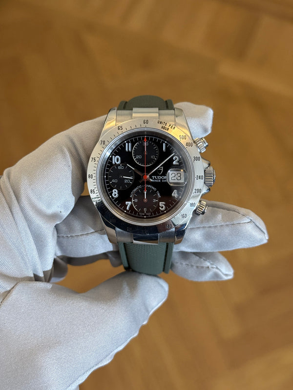 Tudor Watch Prince Date Chronograph 79280P - Black Dial - Watch Only - 2000