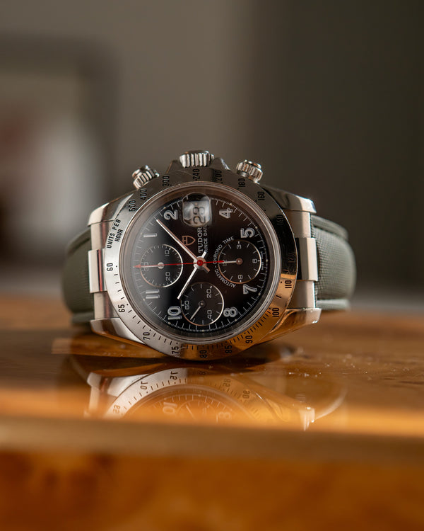 Tudor Watch Prince Date Chronograph 79280P - Black Dial - Watch Only - 2000