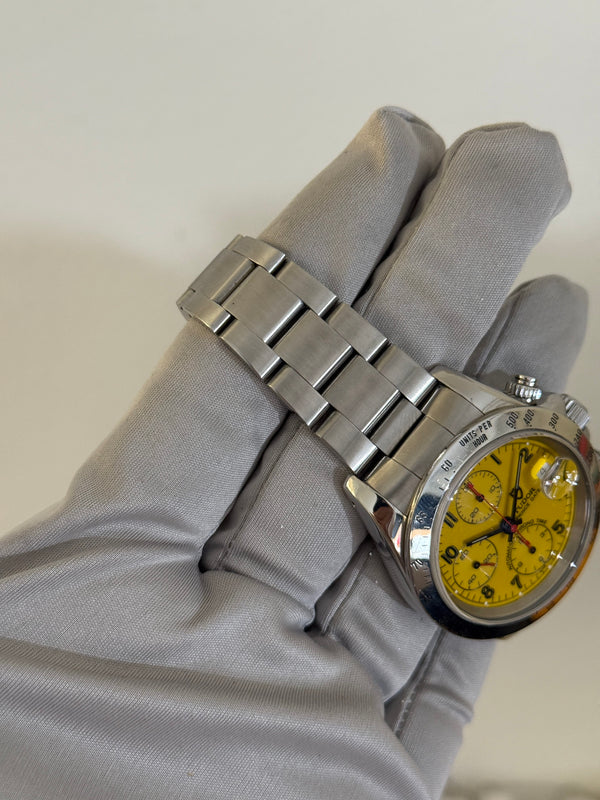 Tudor Watch Prince Date Chronograph 79280P - Yellow Dial - Box & Papers (1998)