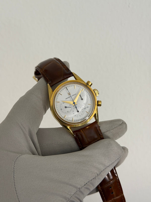 Universal Geneve Watch Compax 184.450 - 18K Yellow Gold No. 45 Limited Edition of 100 - Box & Papers - 1995