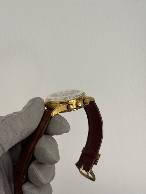 Universal Geneve Watch Compax 184.450 - 18K Yellow Gold No. 45 Limited Edition of 100 - Box & Papers - 1995