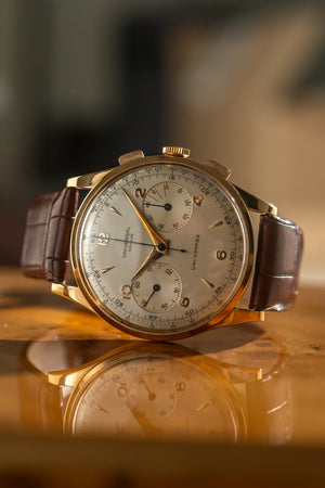 Universal Geneve Watch Uni-Compax 124103 - 18k Rose Gold Jumbo Chronograph - Watch Only - 1950s