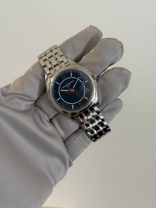 Vacheron Constantin Watch Fiftysix Self-Winding 4600E/110A-B487 - Blue Dial Steel Bracelet - Full Set - 2021