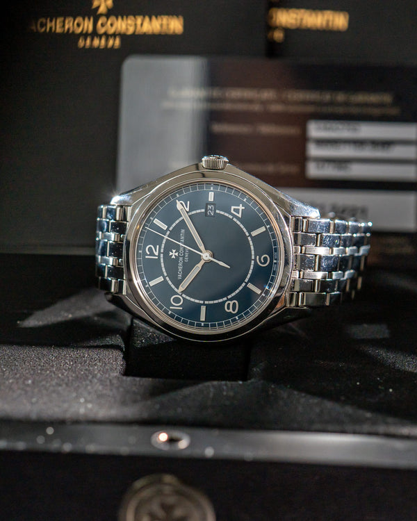 Vacheron Constantin Watch Fiftysix Self-Winding 4600E/110A-B487 - Blue Dial Steel Bracelet - Full Set - 2021