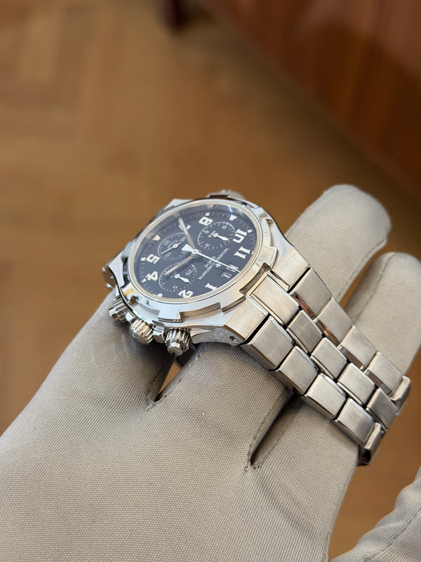 Vacheron Constantin Overseas Chronograph 49140 - Black "Military" Dial - Watch Only (1999-2004)