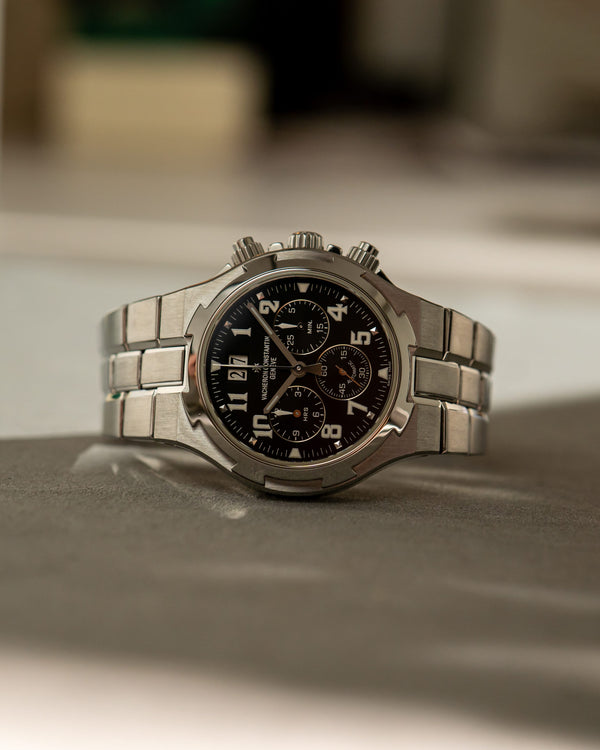 Vacheron Constantin Overseas Chronograph 49140 - Black "Military" Dial - Watch Only (1999-2004)