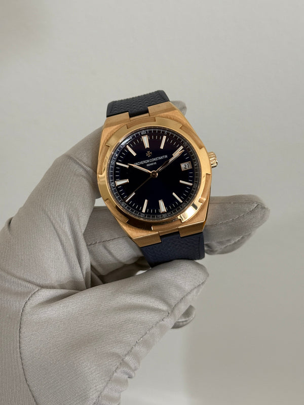 Vacheron Constantin Watch Overseas Self-Winding 4500V/110R - Pink Gold Blue Dial - Full Set - 25% VAT - 2021