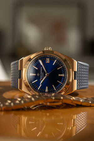 Vacheron Constantin Watch Overseas Self-Winding 4500V/110R - Pink Gold Blue Dial - Full Set - 25% VAT - 2021