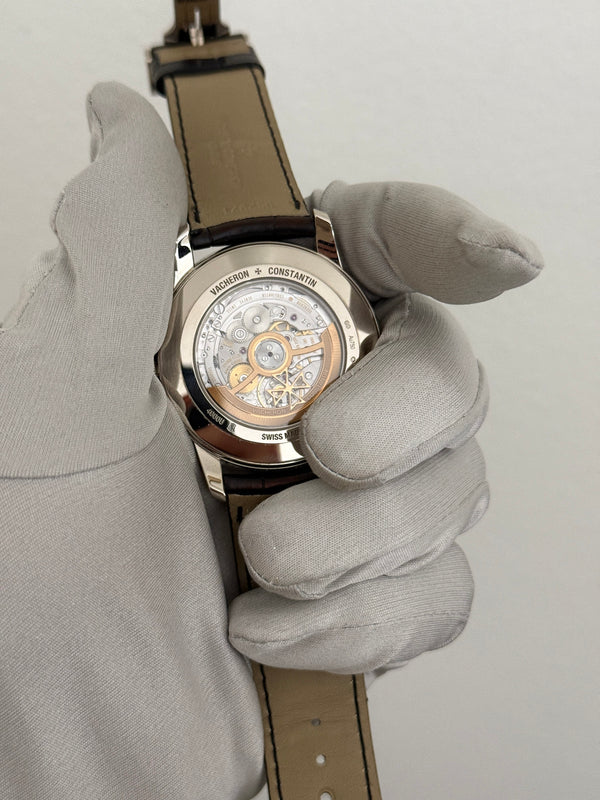 Vacheron Constantin Watch Patrimony Retrograde Day-Date 4000U - Silver Dial - 18K White Gold - Full Set - 2022